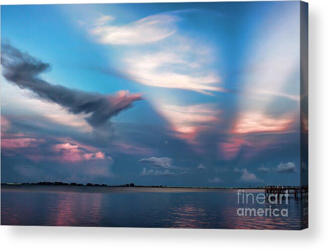 Sanibel Island Acrylic Print featuring the photograph Sunset On Sanibel Island by Jeff Breiman