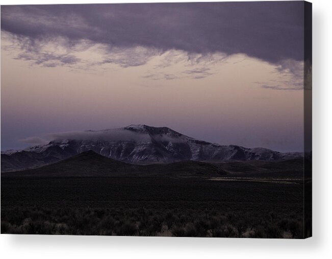 Desert Acrylic Print featuring the photograph Sunset on Santa Rosas by Karen W Meyer