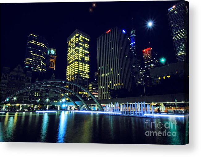 Toronto Acrylic Print featuring the photograph Super Moon Toronto by Charline Xia