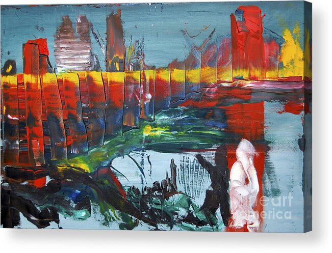 Abstract Acrylic Print featuring the painting Suzanne's Dream I by James Lavott