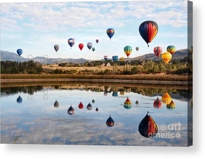 Hot Air Balloons Acrylic Print featuring the photograph Sweet Seventeen by Bill Singleton