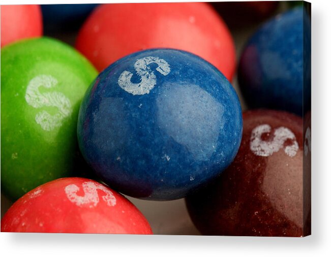 Skittles Acrylic Print featuring the photograph Sweet Tooth by Jessica Cunningham