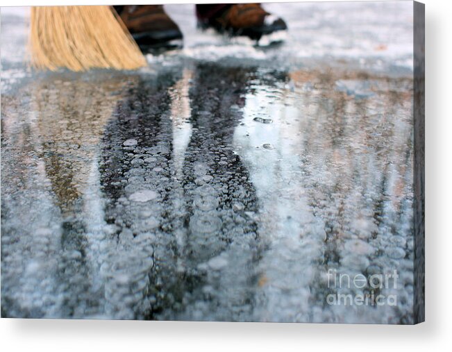 Broom Acrylic Print featuring the photograph Swept Away by Stan Reckard