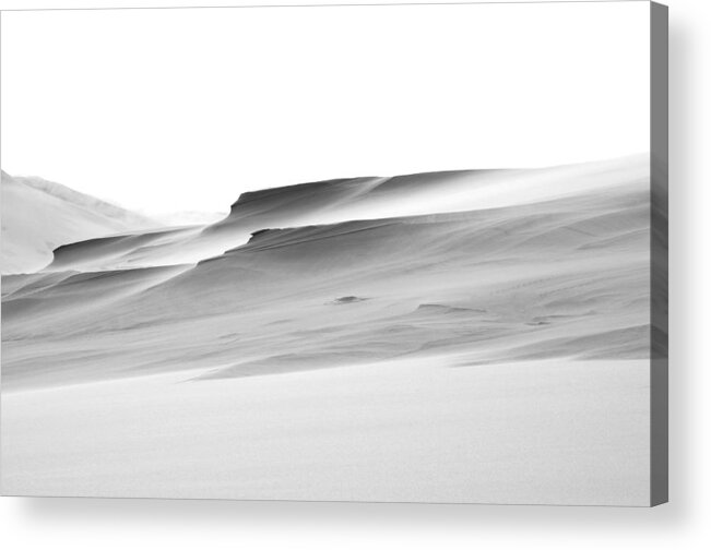 Sand Acrylic Print featuring the photograph Swiftly Moving Dunes by Adria Trail