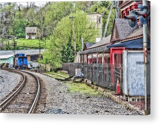 Train Acrylic Print featuring the photograph Sykesville Train by Timothy Hacker