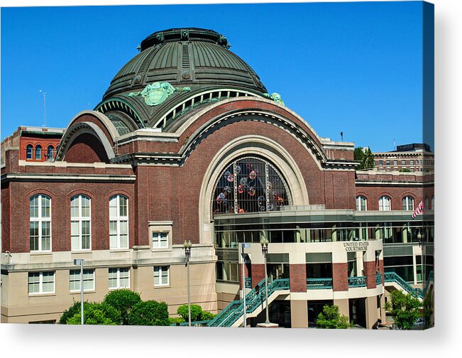 Tacoma Acrylic Print featuring the photograph Tacoma Court House at Union Station by Tikvah's Hope