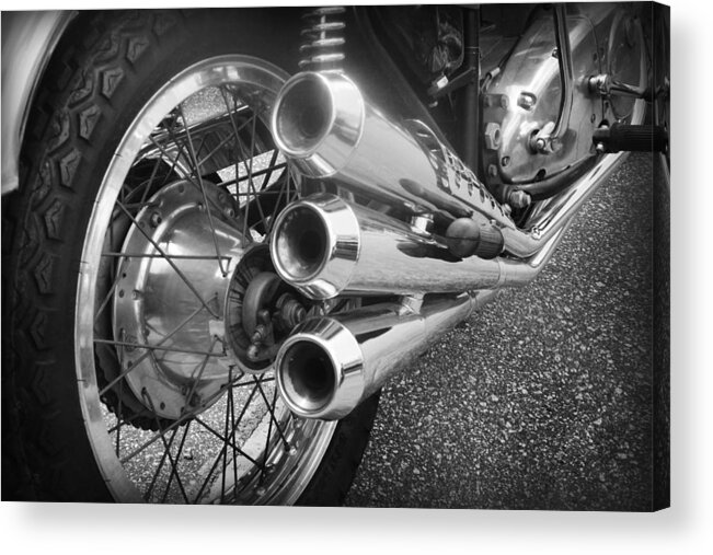 Kelly Hazel Acrylic Print featuring the photograph Tail pipes by Kelly Hazel