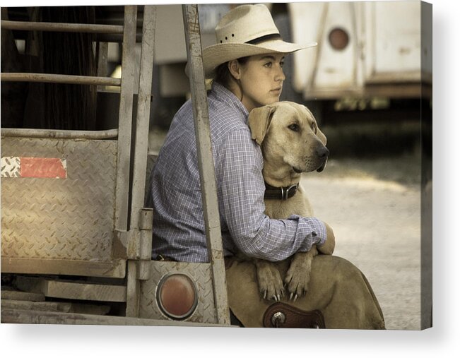 Made In America Acrylic Print featuring the photograph Tailgate Friends by Steven Bateson