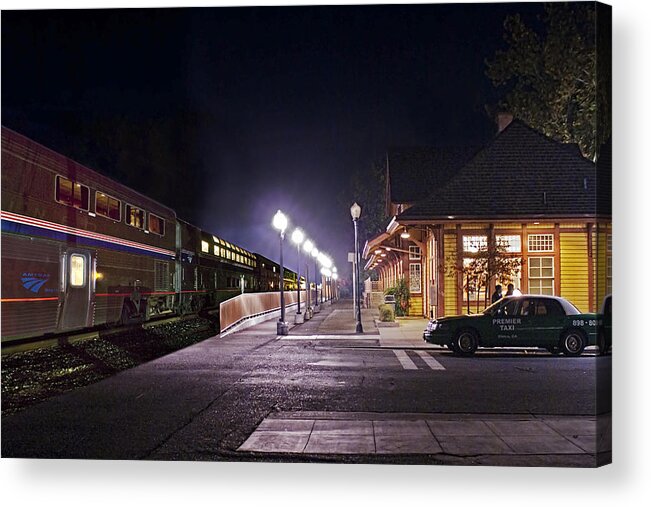 Amtrak Acrylic Print featuring the photograph Take a Ride On Amtrak by Abram House