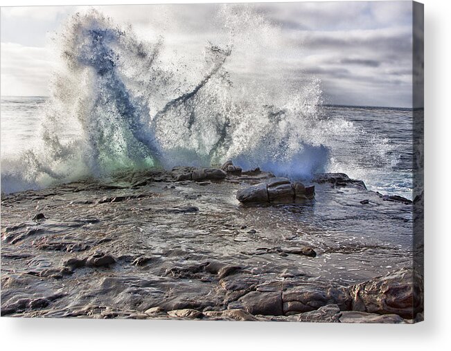 Ocean Acrylic Print featuring the photograph Taken By The Sea by Mike Trueblood