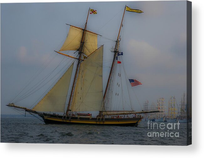 Tall Ship Acrylic Print featuring the photograph Tall Ships in the Lowcountry by Dale Powell