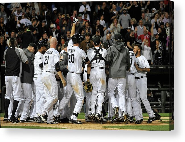 Ninth Inning Acrylic Print featuring the photograph Tampa Bay Rays V Chicago White Sox by David Banks