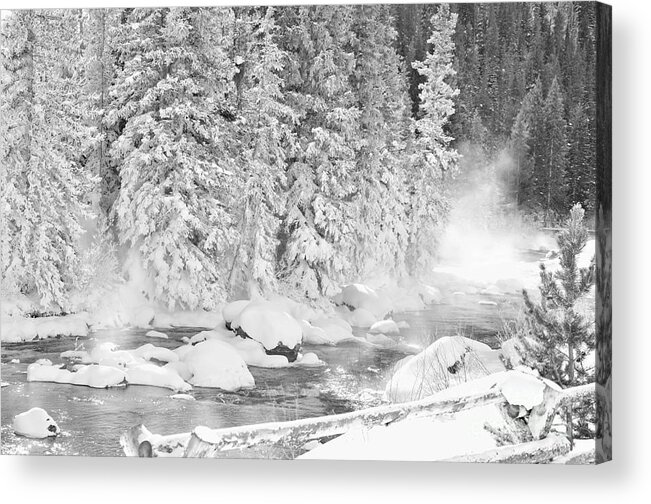Taylor River Acrylic Print featuring the photograph Taylor River Frost by Kelly Black