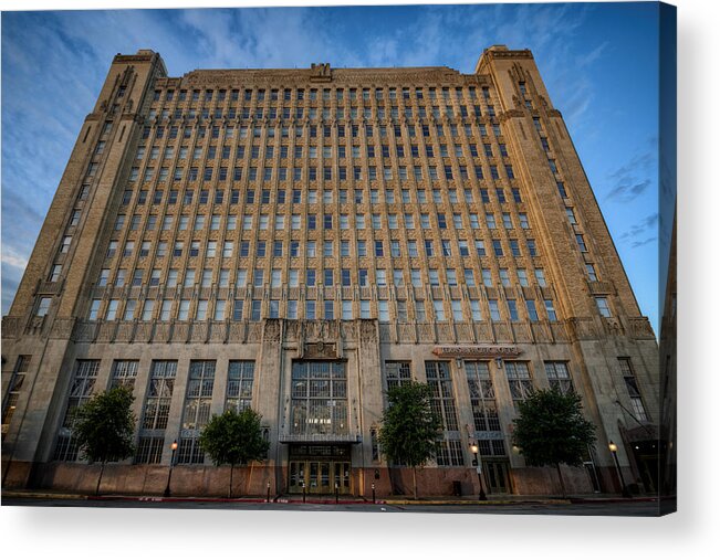 Joan Carroll Acrylic Print featuring the photograph Texas and Pacific Lofts Color by Joan Carroll