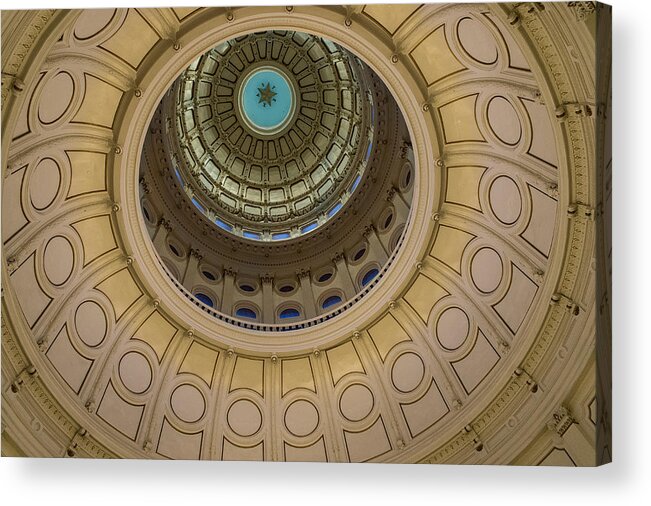 Texas Capitol Acrylic Print featuring the photograph Texas Capitol inside of the dome by Eje Gustafsson