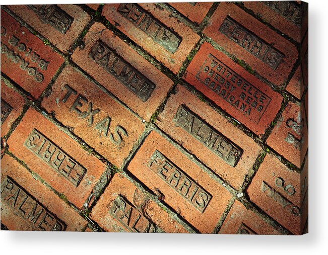 Red Brick Acrylic Print featuring the photograph Texas Red Brick by Jeanne May