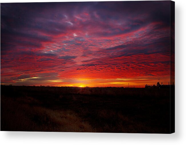 Sunrise Acrylic Print featuring the photograph Texas Sunrise by Mark McKinney