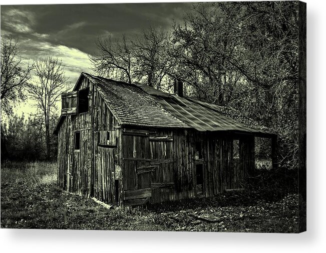 Barn Acrylic Print featuring the photograph The Adirondack Mountain Region Barn by Movie Poster Prints
