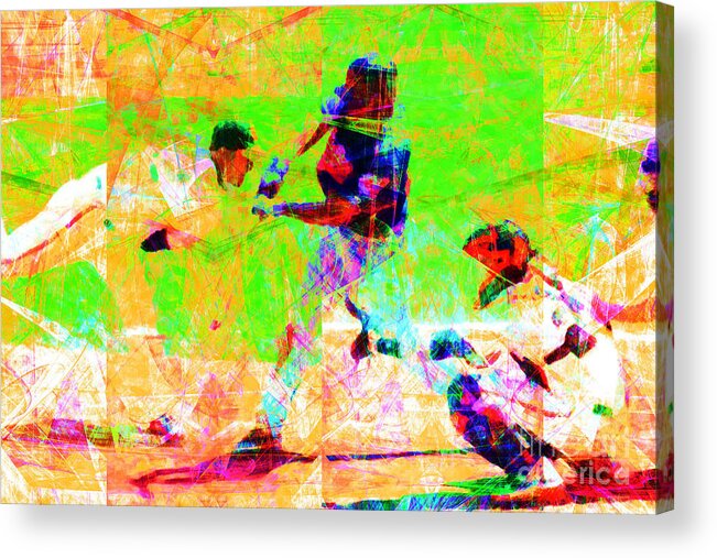 Wingsdomain Acrylic Print featuring the photograph The All American Pastime 20140501 by Wingsdomain Art and Photography