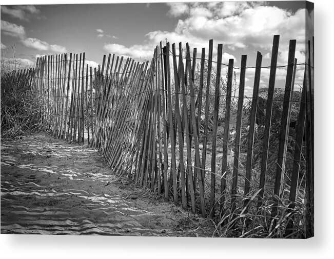 Beach Acrylic Print featuring the photograph The Beach Fence by Scott Norris