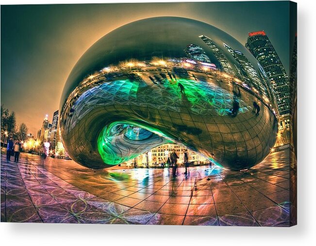 Chicago Acrylic Print featuring the photograph The Bean by Lori Strock