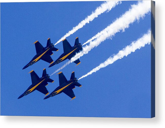 Aviation Acrylic Print featuring the photograph The Blue Angels In Action 2 by Jim Moss