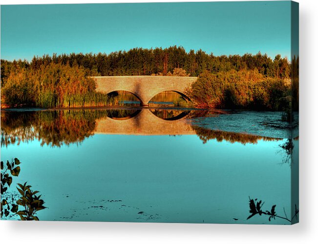 Bridge Acrylic Print featuring the photograph The Bridge by Larry Trupp