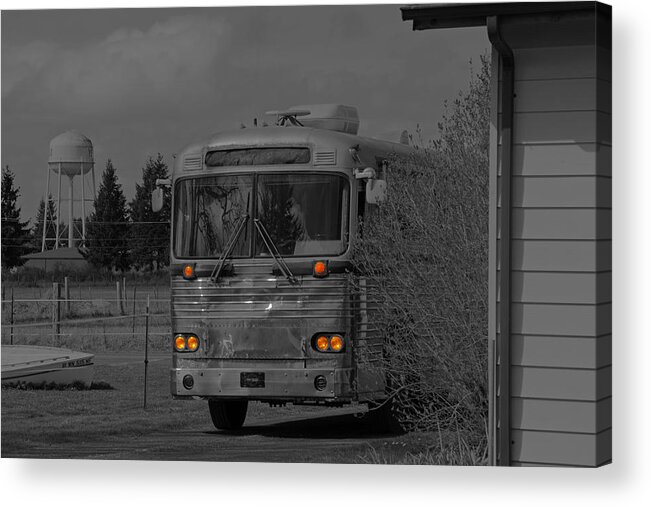 Bus Acrylic Print featuring the photograph The Bus Not Taken by Tikvah's Hope