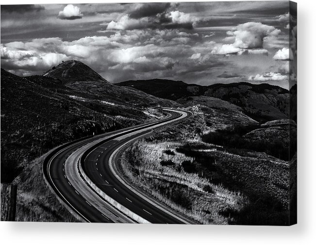 Clouds Acrylic Print featuring the photograph The Commute by Rod Sterling