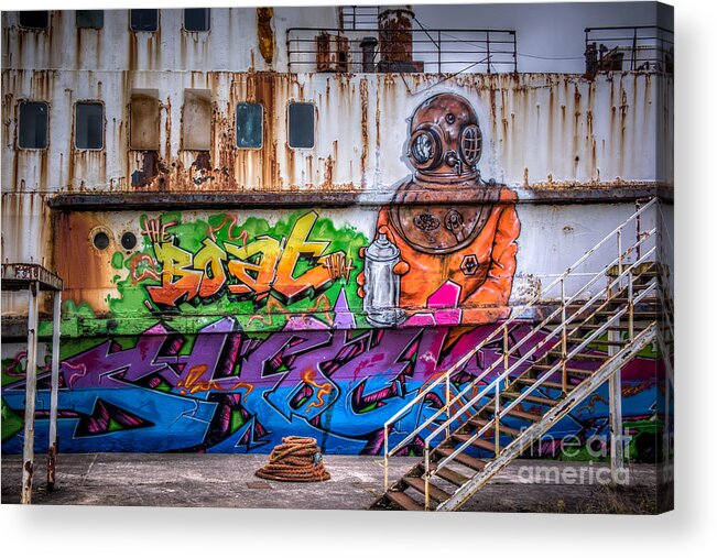 Duke Of Lancaster Acrylic Print featuring the photograph The Diver by Adrian Evans