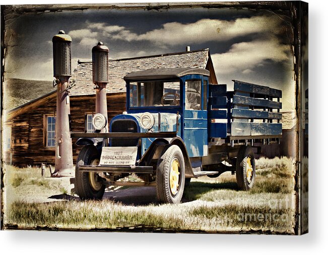 Bodie Acrylic Print featuring the photograph The Dodge Graham at Boones by Lana Trussell