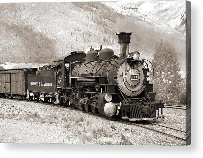 Transportation Acrylic Print featuring the photograph The Durango and Silverton by Mike McGlothlen