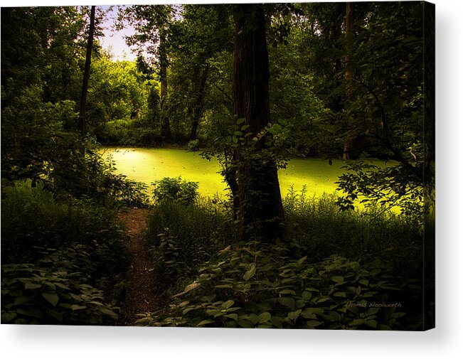Surrealism Acrylic Print featuring the photograph The End Of The Path by Thomas Woolworth