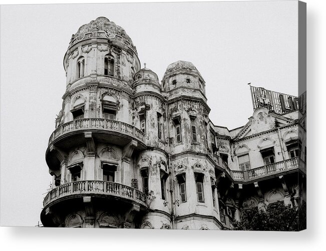 Calcutta Acrylic Print featuring the photograph The Esplanade Mansions by Shaun Higson