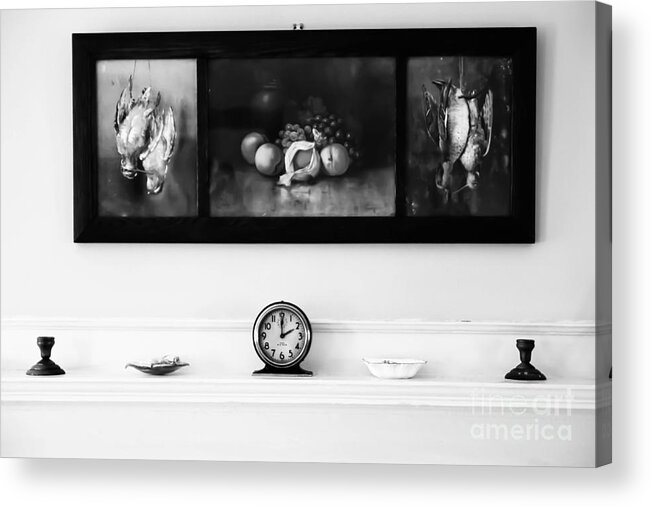 Clock Acrylic Print featuring the photograph The Father of Truth by Brenda Giasson