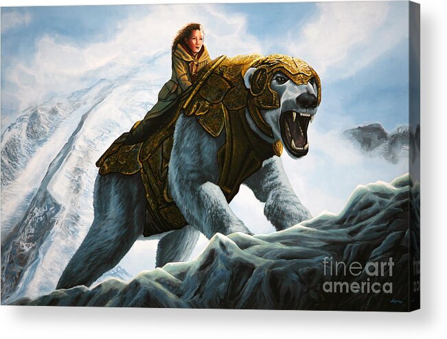 The Golden Compass Acrylic Print featuring the painting The Golden Compass by Paul Meijering