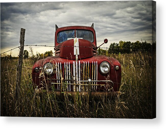 Manitoba Acrylic Print featuring the photograph The Good Old Days by Sandra Parlow