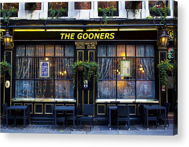 Arsenal Acrylic Print featuring the photograph The Gooners Pub by David Pyatt