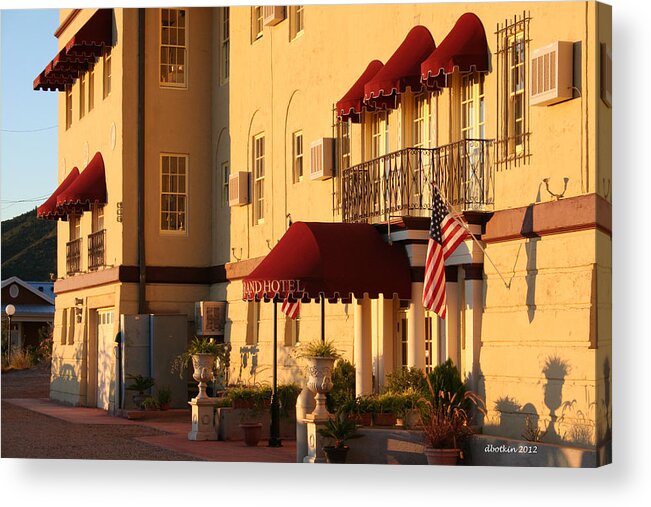 Arizona Acrylic Print featuring the photograph The Grand Hotel by Dick Botkin