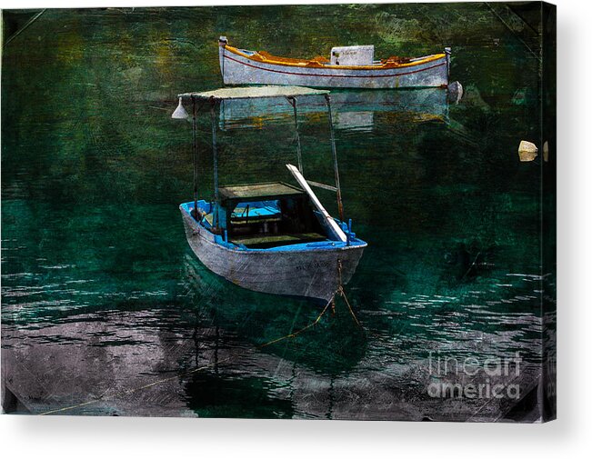 Fishing_boat Acrylic Print featuring the photograph The Greek Way by Randi Grace Nilsberg