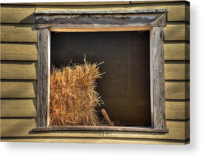 The Hayrake Acrylic Print featuring the photograph The Hayrake by William Fields