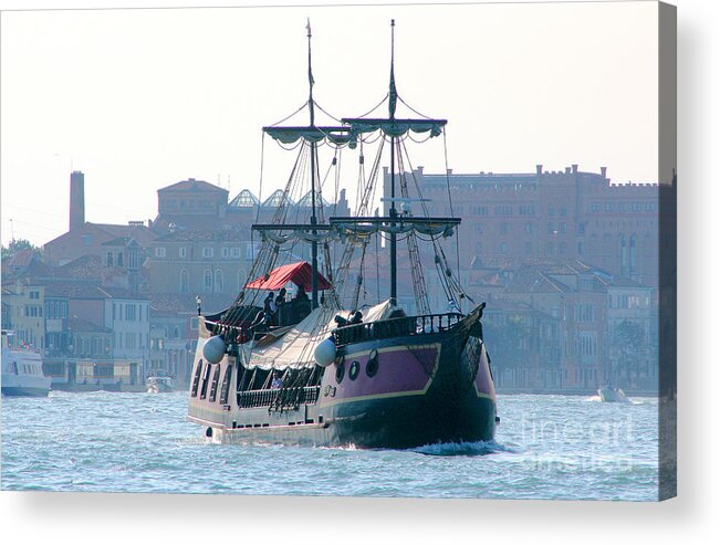 Boat Acrylic Print featuring the photograph The Jolly Roger by Mariarosa Rockefeller
