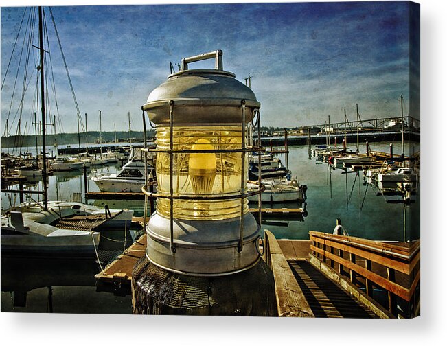 Bays Acrylic Print featuring the photograph The Lamp At Embarcadero by Thom Zehrfeld