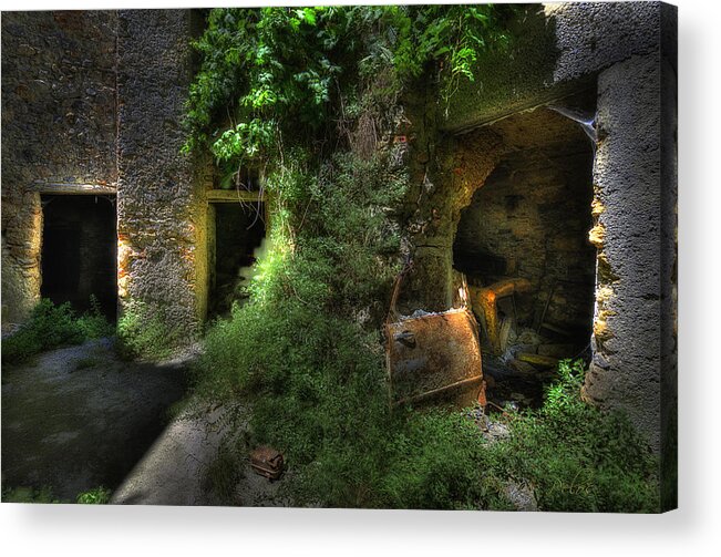 Luogo Abbandonato Acrylic Print featuring the photograph THE LAST DEPOSIT - L'ULTIMO DEPOSITO at BALESTRINO The Ghost Town by Enrico Pelos