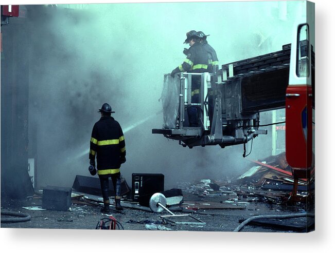 Brave Acrylic Print featuring the photograph The Life of Firemen by Tom Wurl