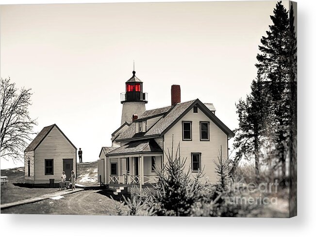 Lighthouse Acrylic Print featuring the photograph The Lightkeeper by Brenda Giasson