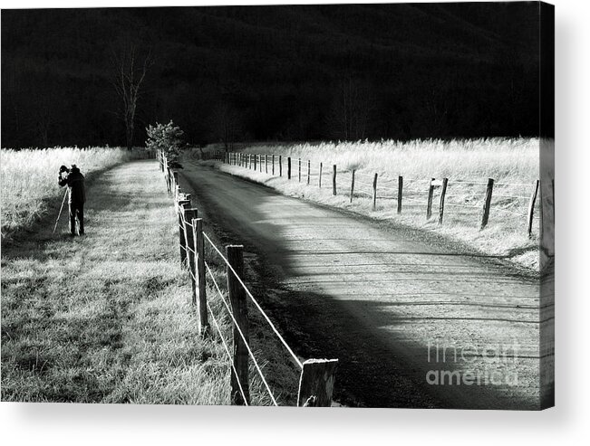 Sparks Lane Acrylic Print featuring the photograph The Lone Photographer by Douglas Stucky