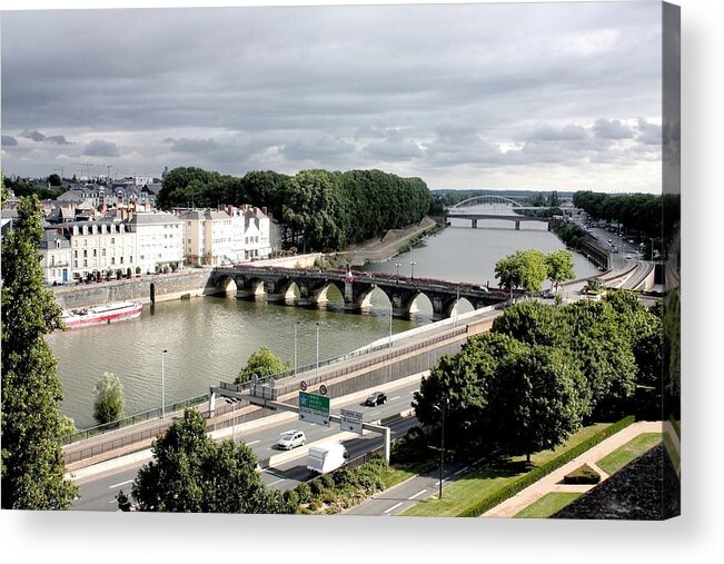 Arch Acrylic Print featuring the photograph The Maine River by Louise Legresley