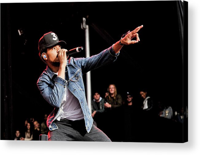 Chance The Rapper Acrylic Print featuring the photograph The Meadows Music & Arts Festival 2016 by Kris Connor