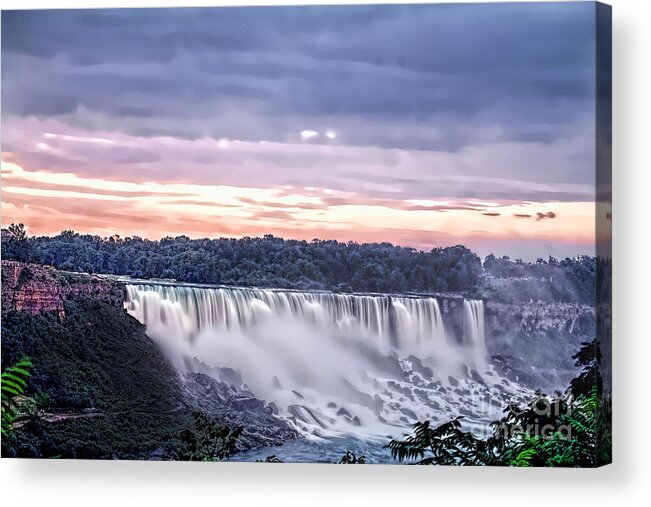 Mighty The Mighty Niagara Falls Acrylic Print featuring the photograph The Mighty Niagara Falls by Jim Lepard